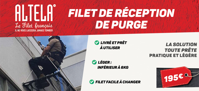 Nouveauté Altela : Le filet de réception de purge