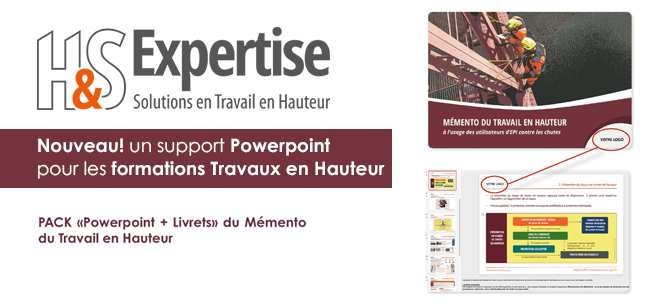 Nouveau ! un support Powerpoint pour les formations Travaux en Hauteur